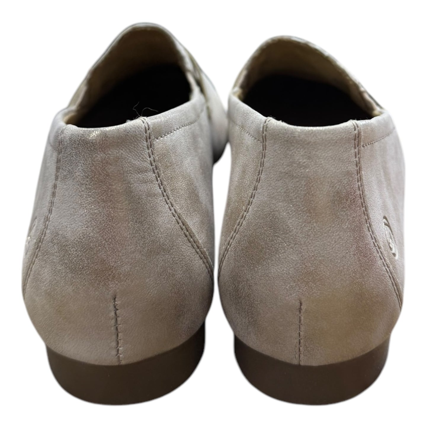 Shoes Flats By Cmb In Gold, Size:9.5
