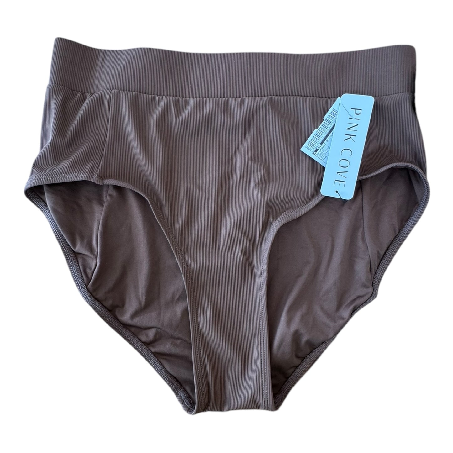 Swimsuit Bottom By PINK COVE In Brown, Size:L