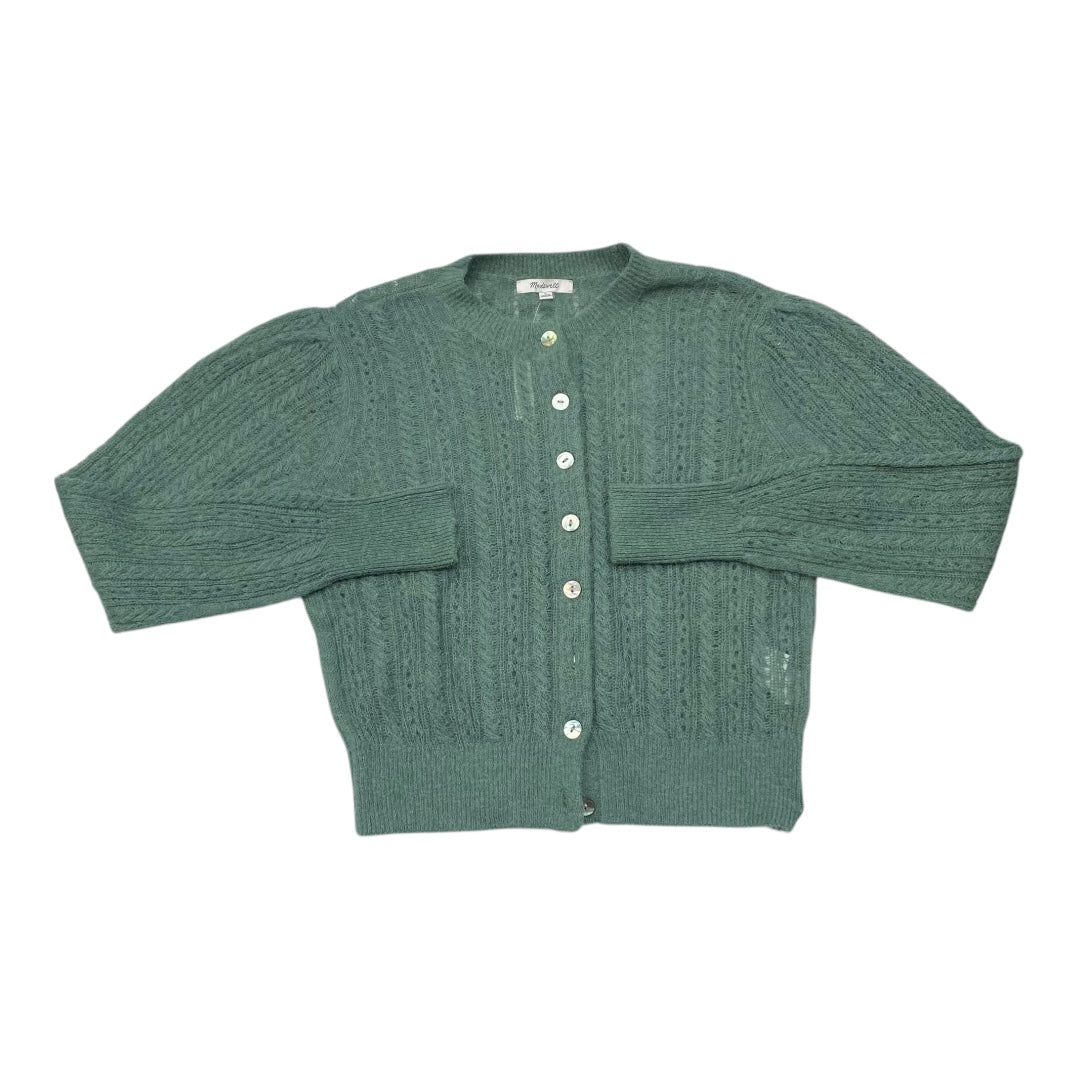 Sweater Cardigan By Madewell In Green, Size:S