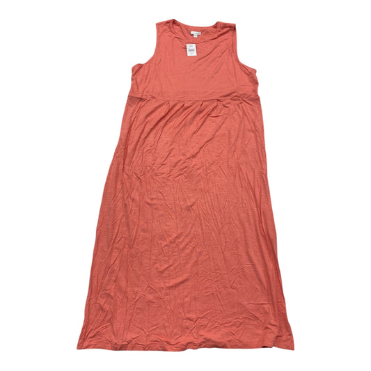 Dress Casual Maxi By J. Jill In Coral, Size:L