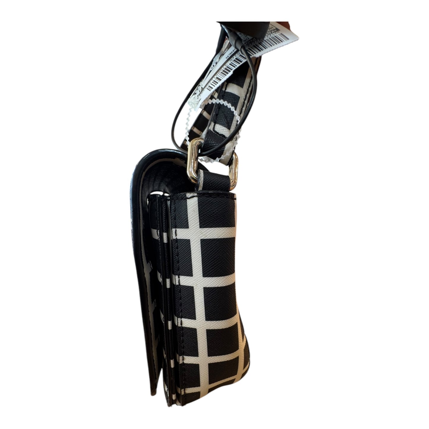 Handbag Designer By Kate Spade In Black & White, Size:Small