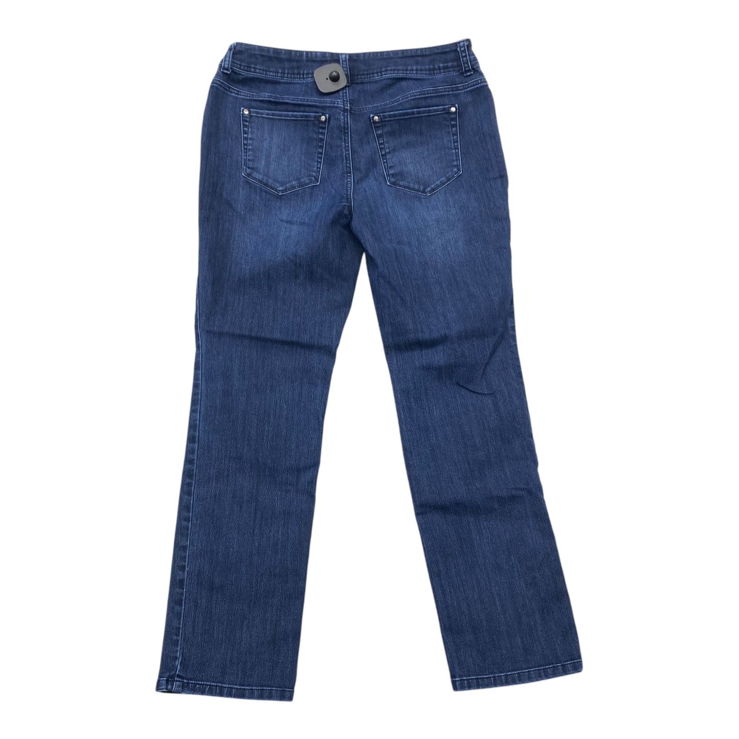 Jeans Straight By Chicos In Blue Denim, Size:4