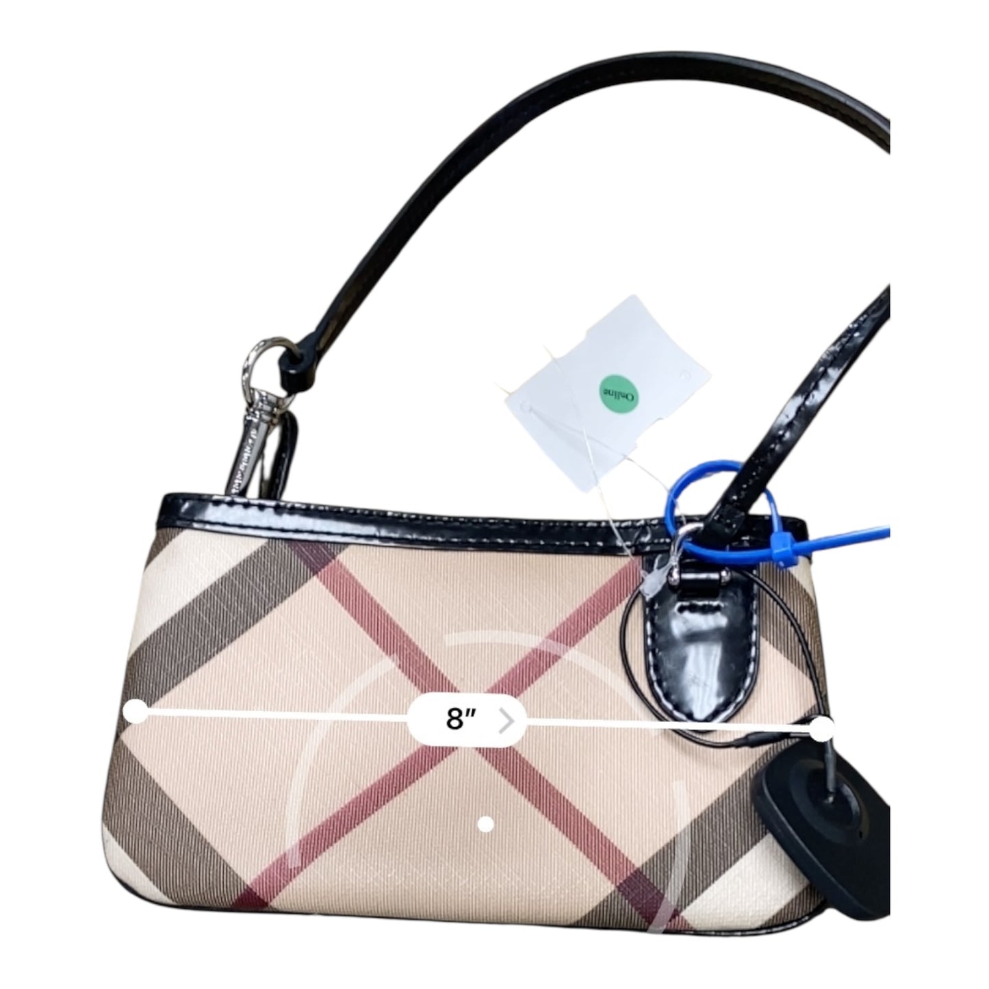 Wristlet Luxury Designer By Burberry In Plaid Pattern, Size:Small