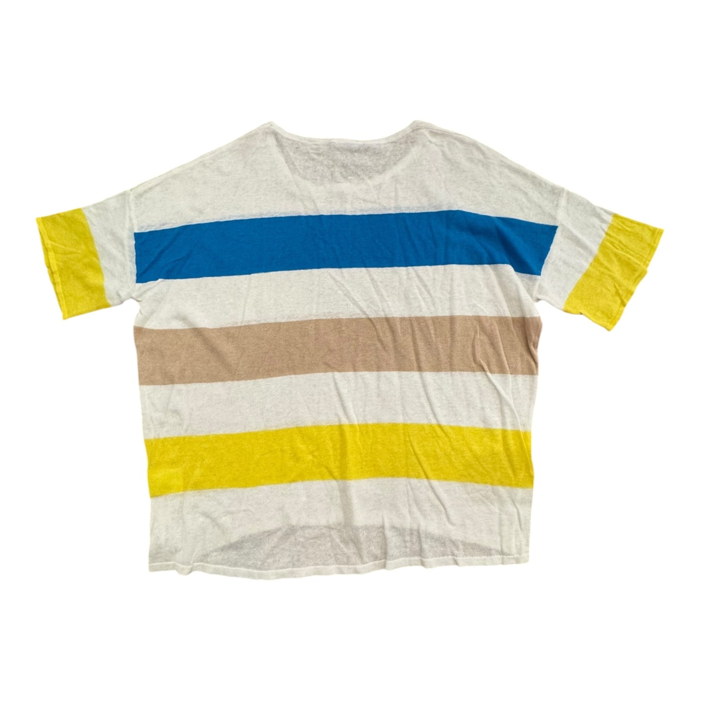 Sweater Ss By Alison Sheri In Striped Pattern, Size:Xl