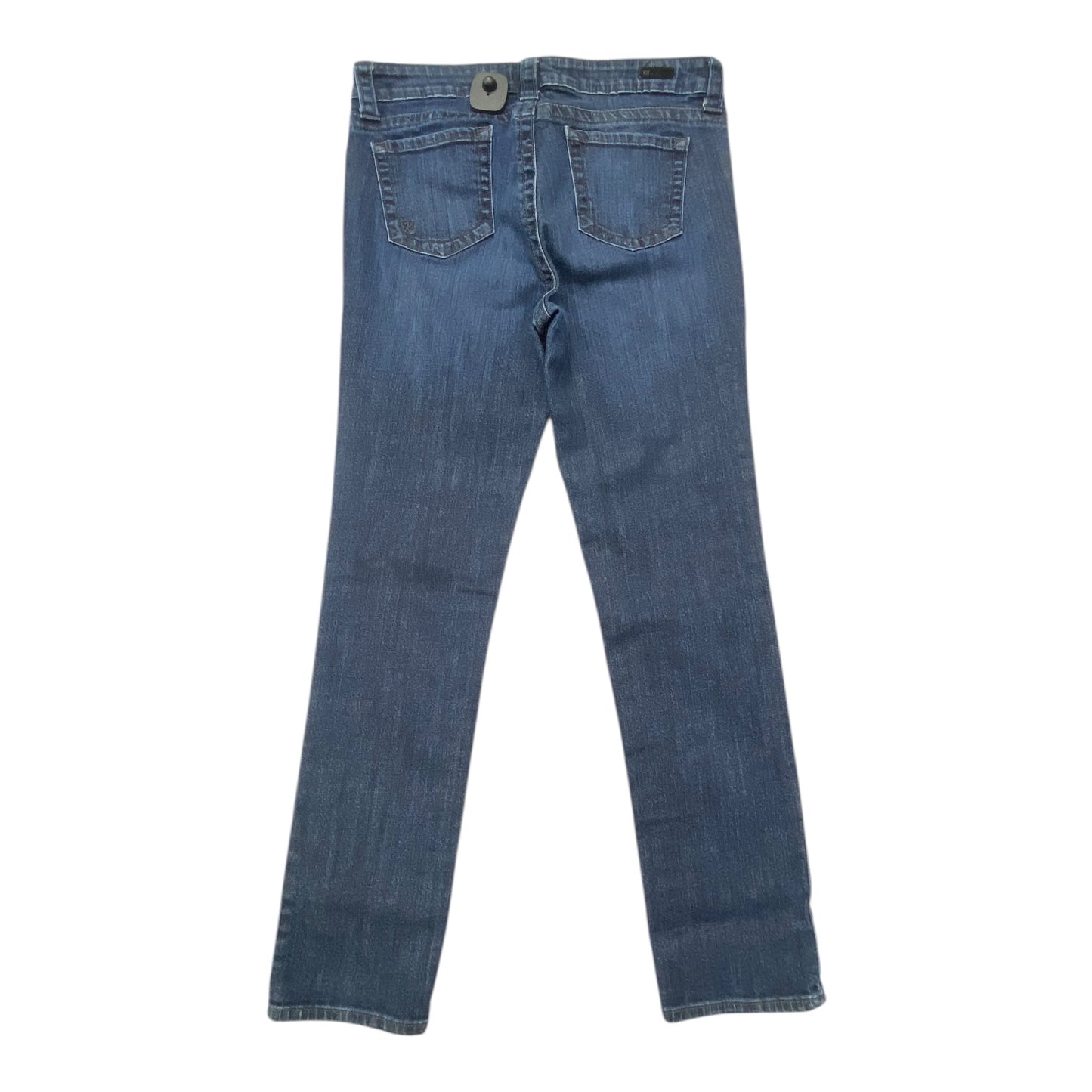 Jeans Straight By Kut In Blue Denim, Size:10