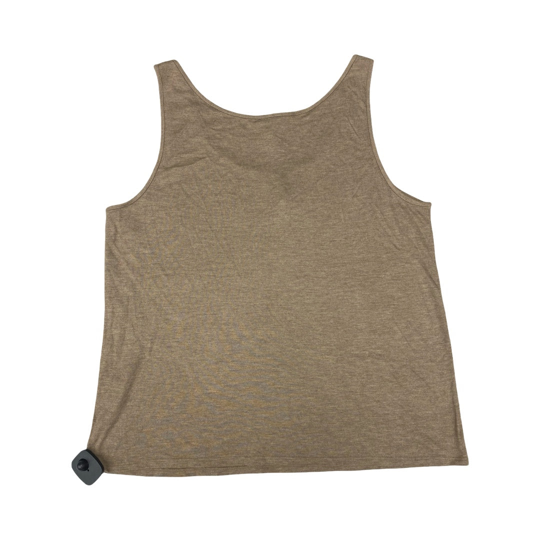 Top Sleeveless Designer By Eileen Fisher In Taupe, Size:L