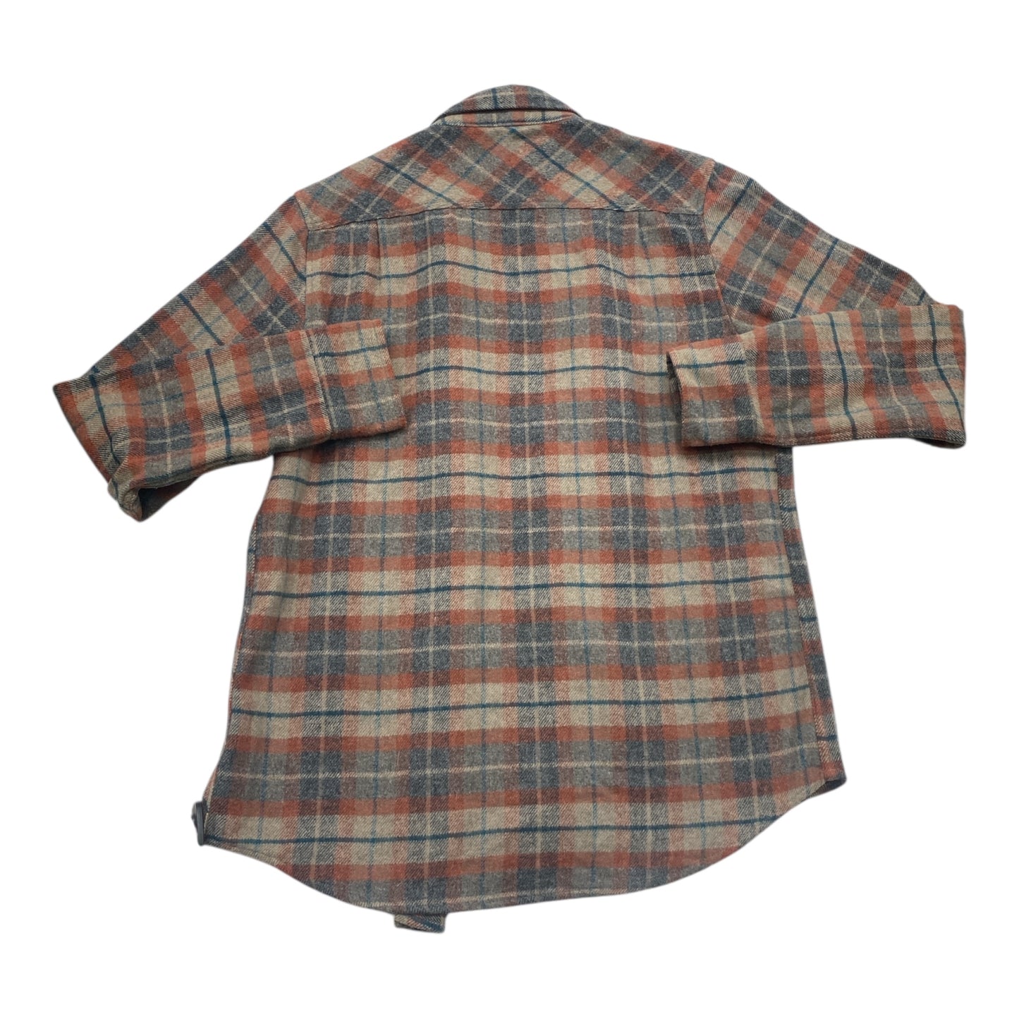 Jacket Shirt By Cmc In Plaid Pattern, Size:M