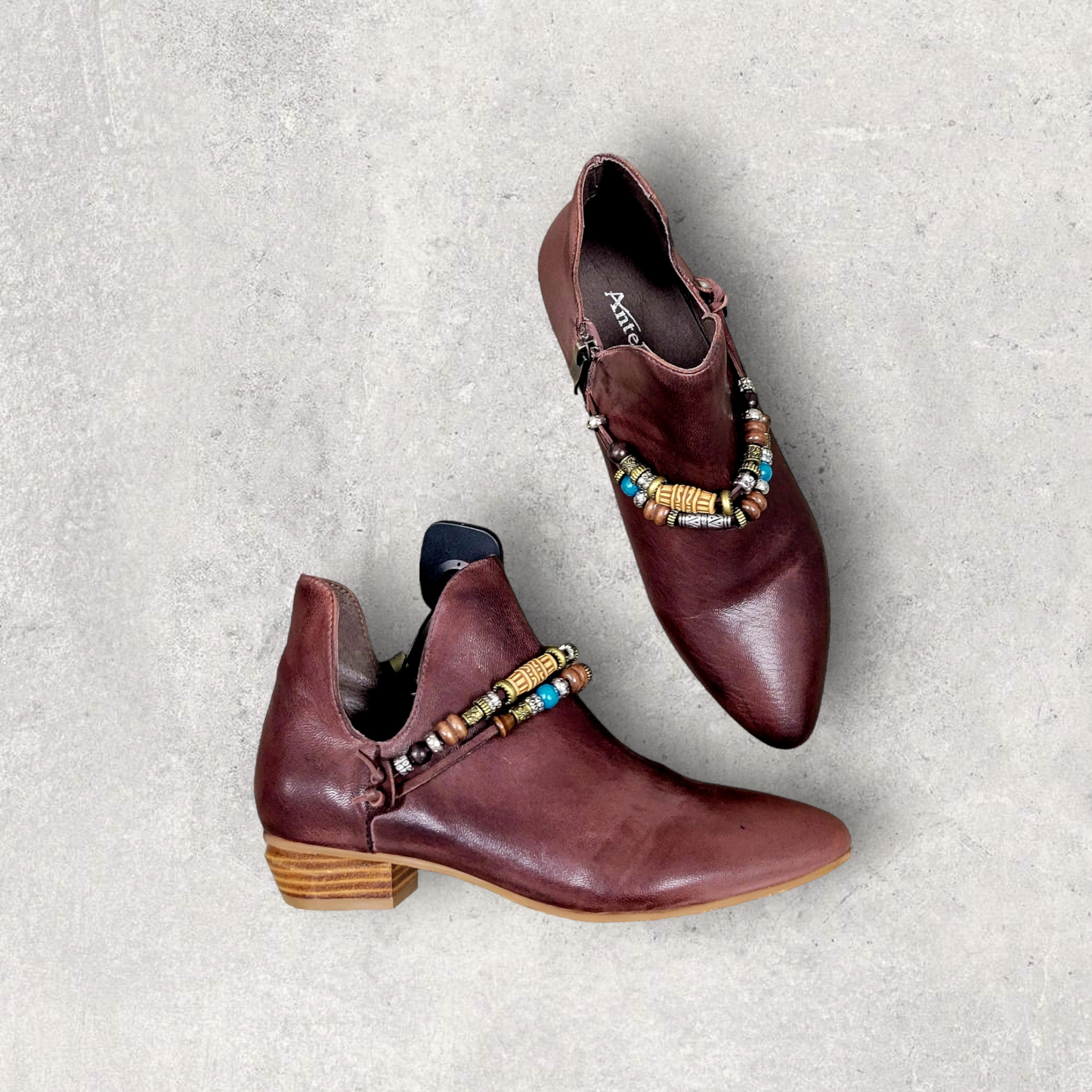 Boots Ankle Heels By Antelope Size: 8.5