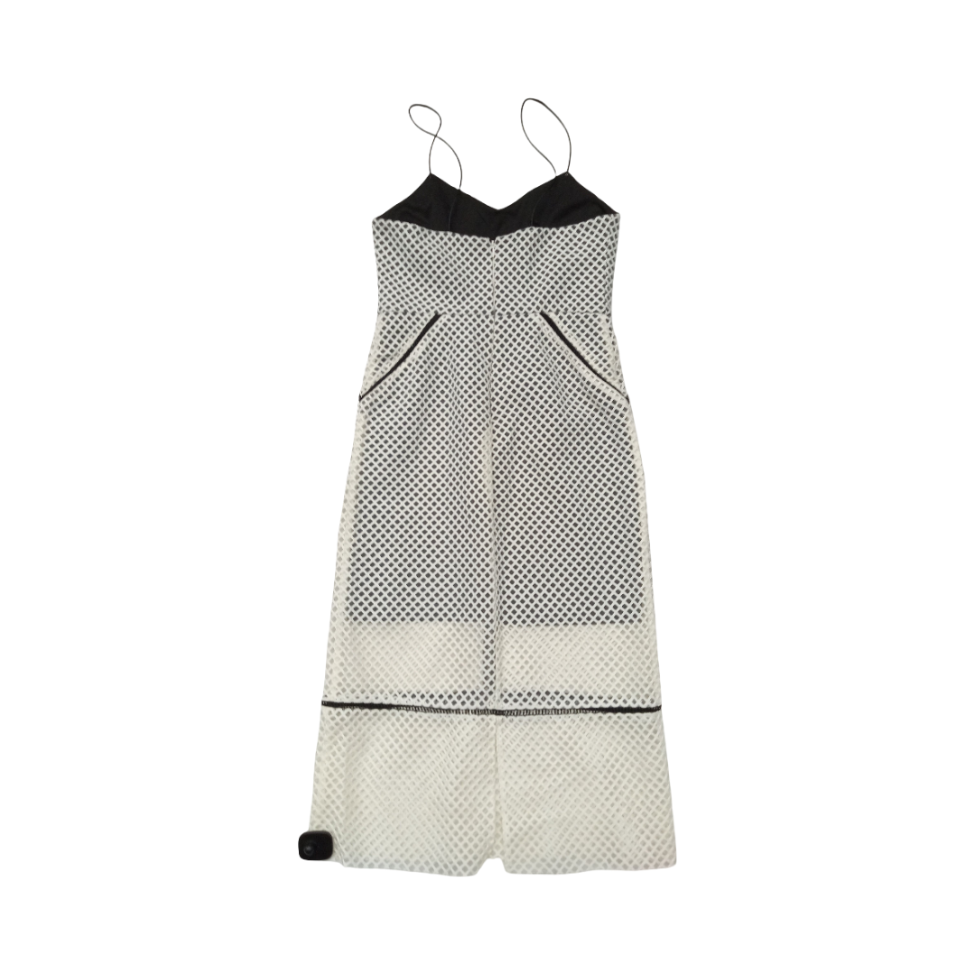 Dress Casual Midi By Top Shop In Black & White, Size:8