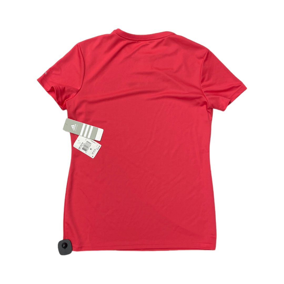 Athletic Top Short Sleeve By Adidas Size: M