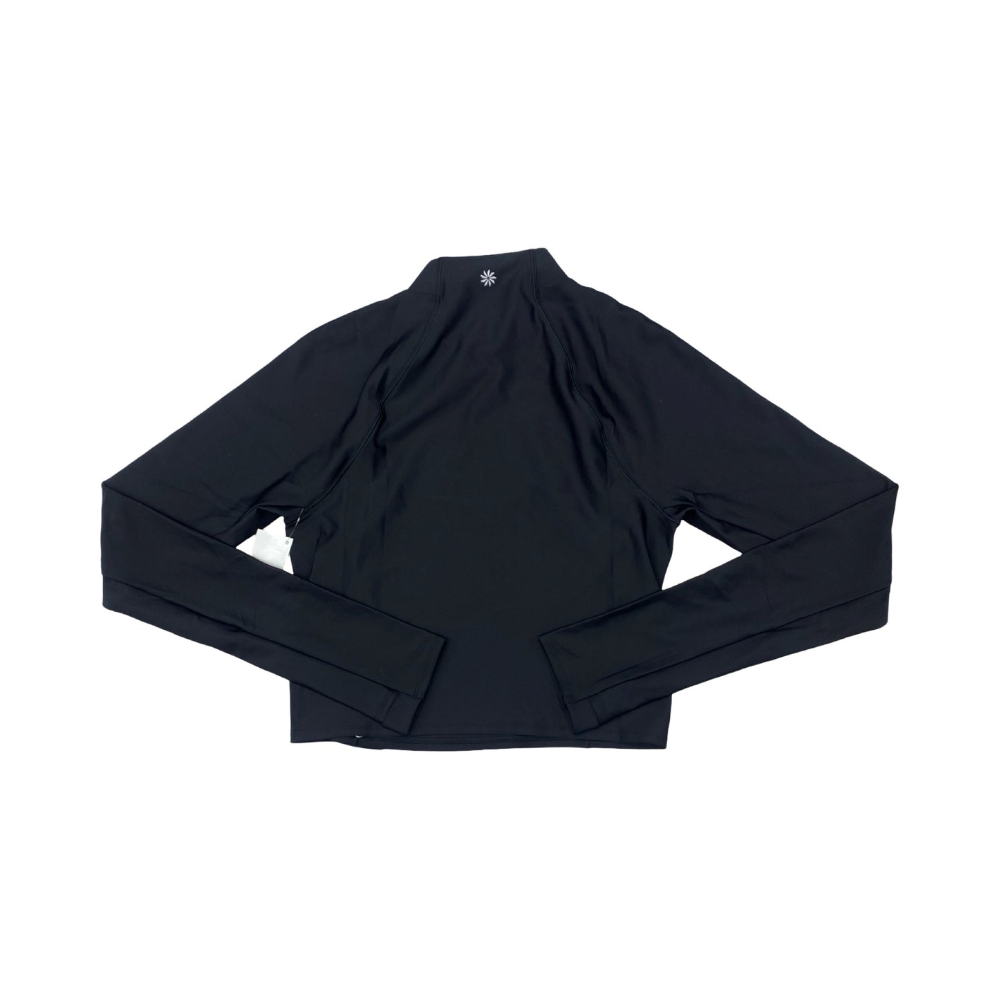 Athletic Top Ls Collar By Athleta In Black, Size:M
