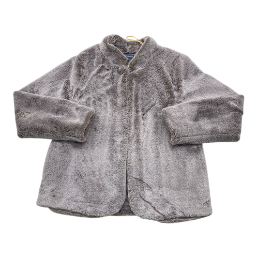 Coat Faux Fur & Sherpa By Democracy In Purple, Size:M