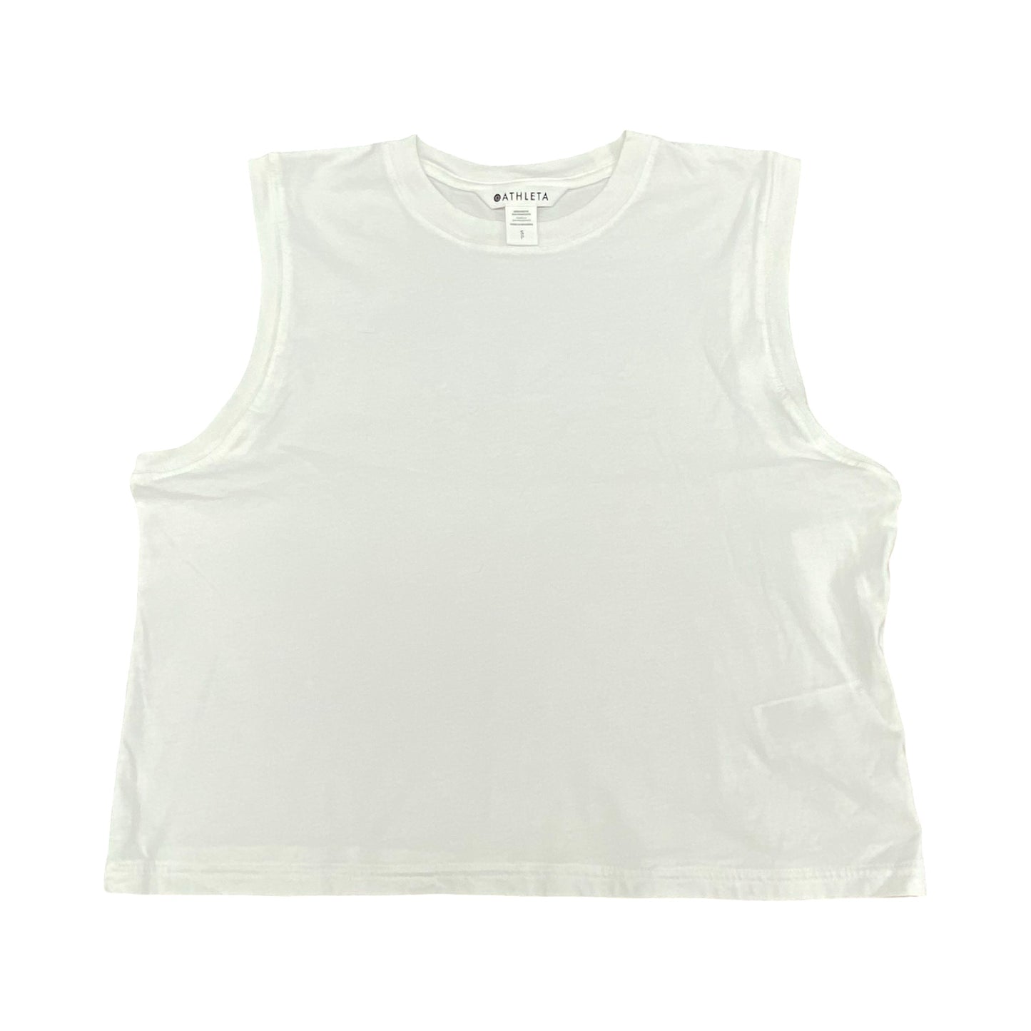 Athletic Tank Top By Athleta In White, Size:S