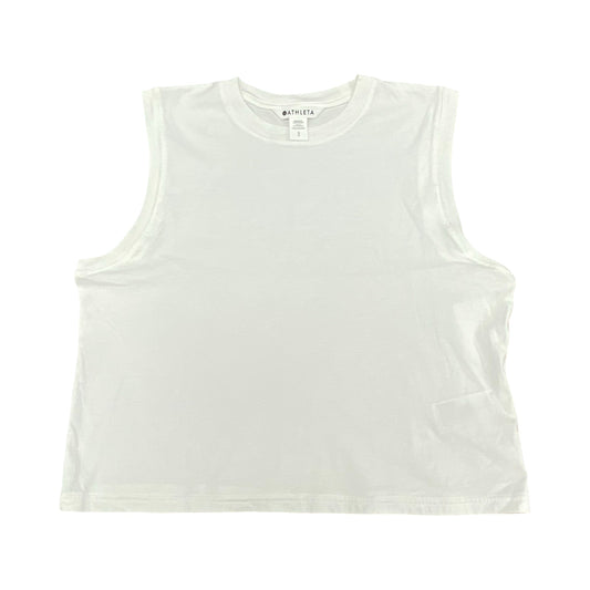 Athletic Tank Top By Athleta In White, Size:S