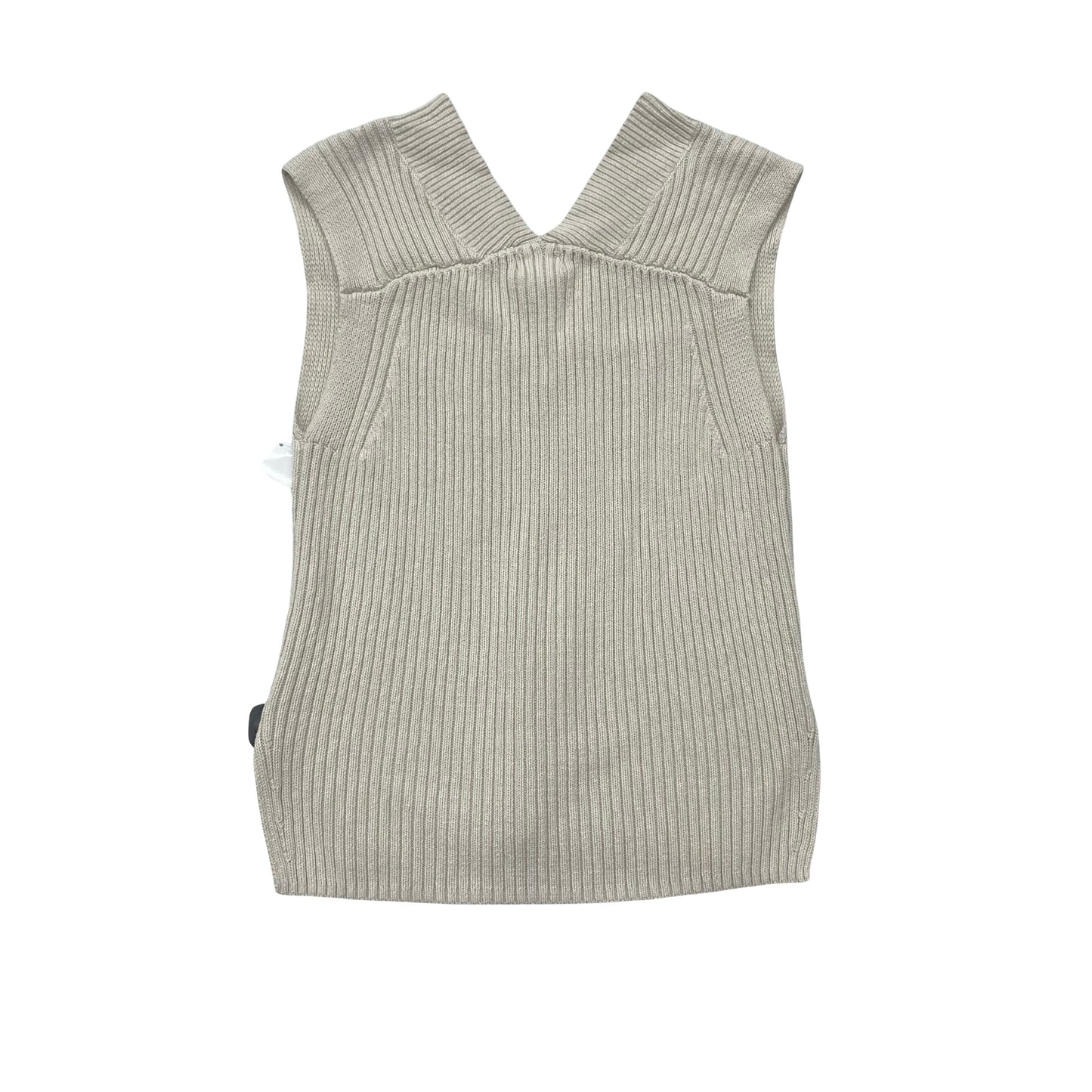 Vest Sweater By H&M In Taupe, Size:Xs