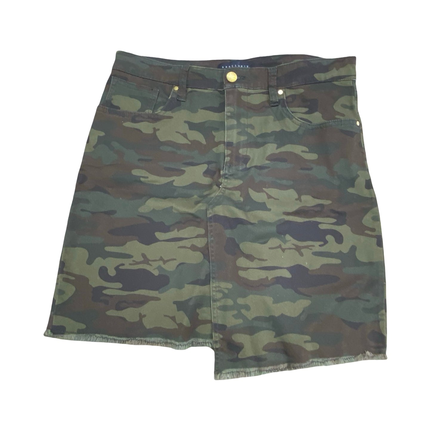 Skirt Mini & Short By Sanctuary In Camouflage Print, Size:8