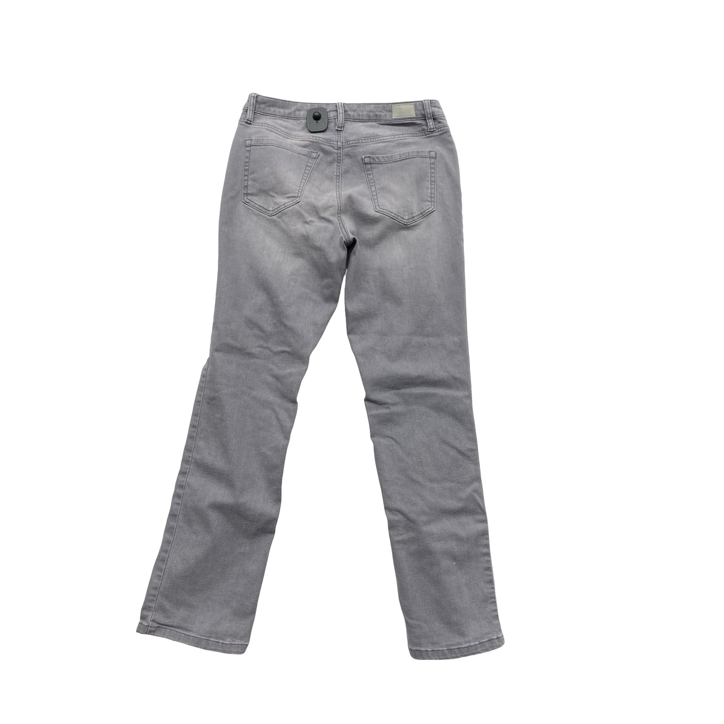 Jeans Straight By Jones New York In Grey Denim, Size:8