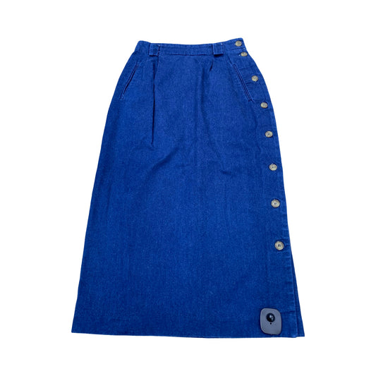 Skirt Midi By Talbots In Blue Red & White, Size:6