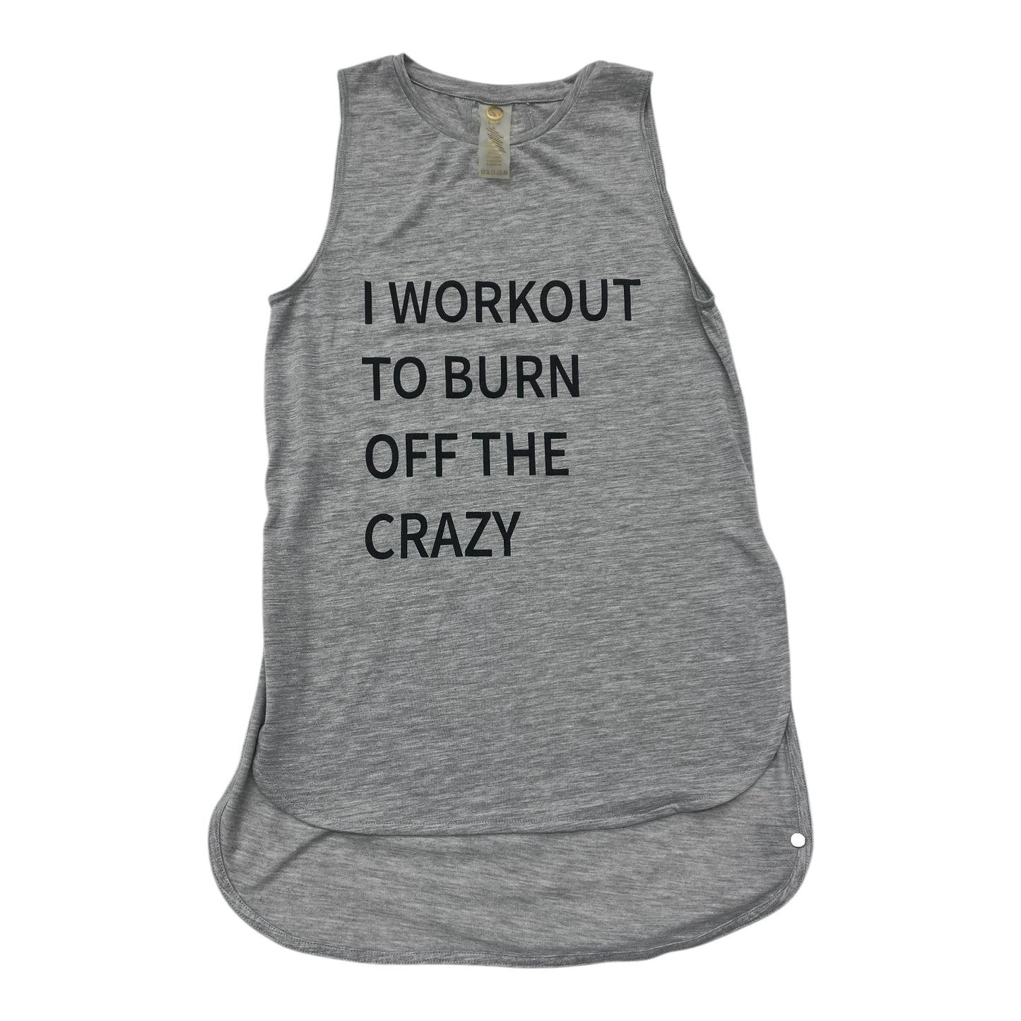 Athletic Tank Top By Shape Active Wear In Grey, Size:Xs