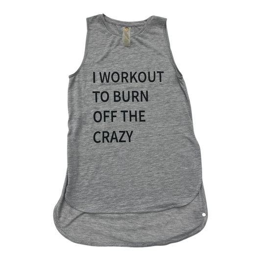 Athletic Tank Top By Shape Active Wear In Grey, Size:Xs