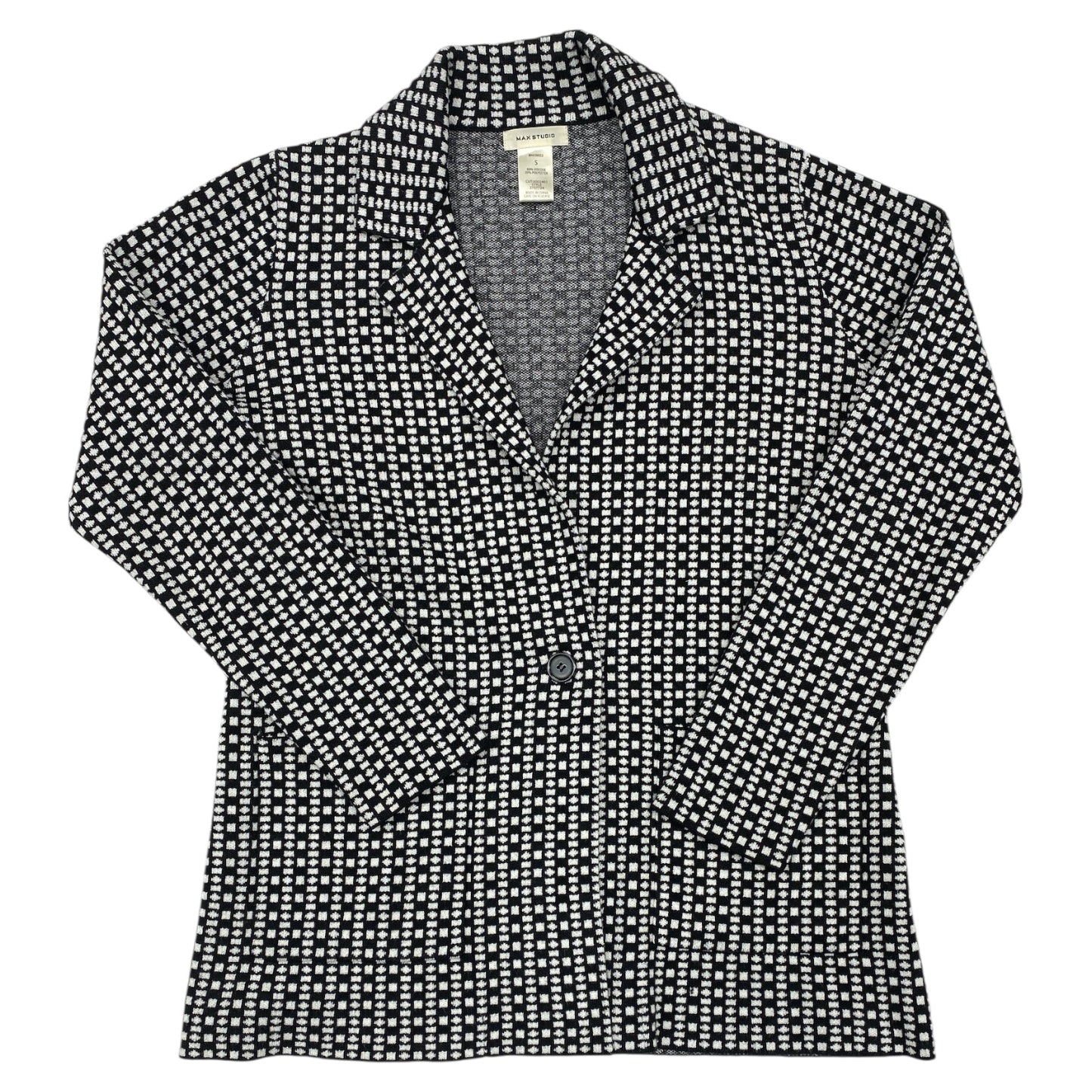 Blazer By Max Studio In Black & White, Size:S