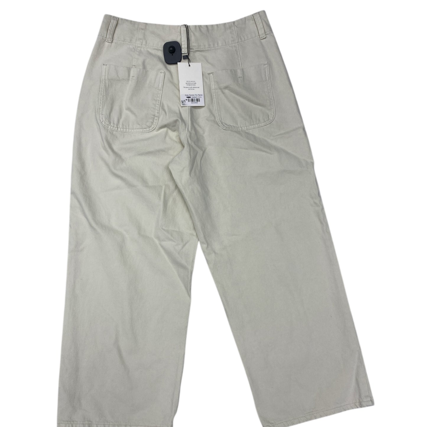 Pants Wide Leg By Miou Muse In Ivory, Size:M