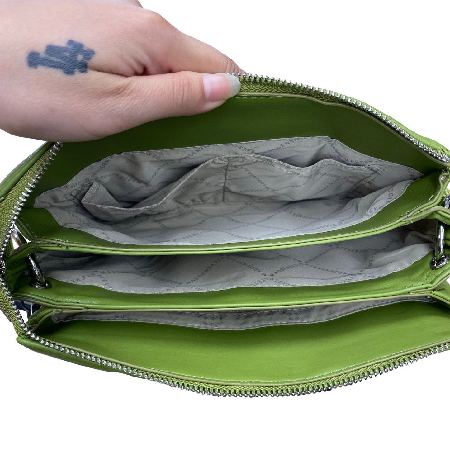 Handbag By Steve Madden In Green, Size:Medium