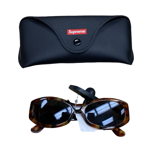 Sunglasses Luxury Designer By Supreme In Brown, Size: