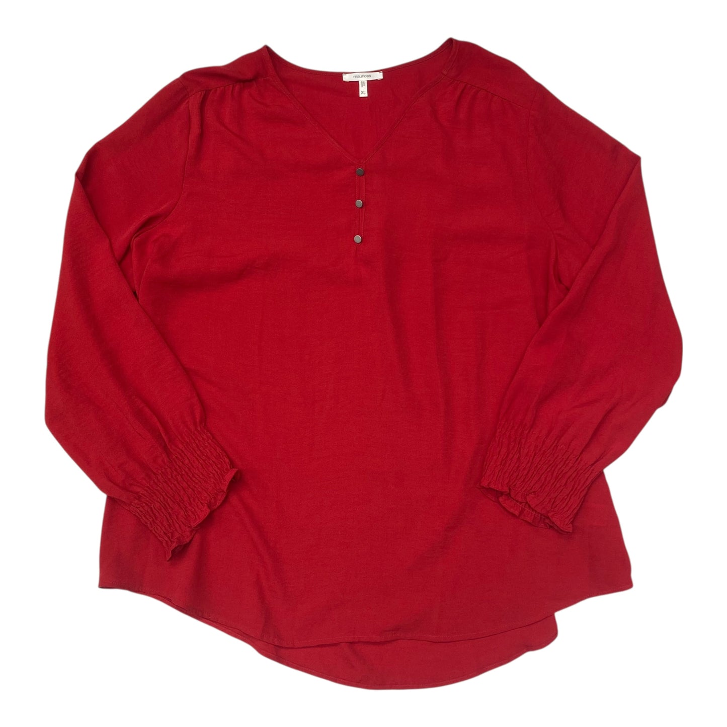 Top Ls By Maurices In Red, Size:Xl