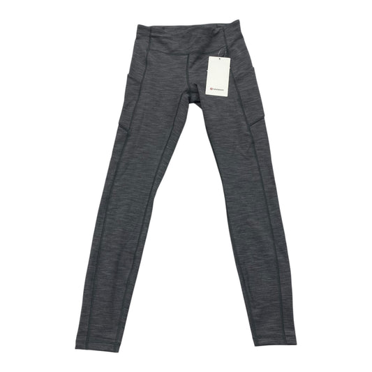 Athletic Leggings By Lululemon In Grey, Size:6