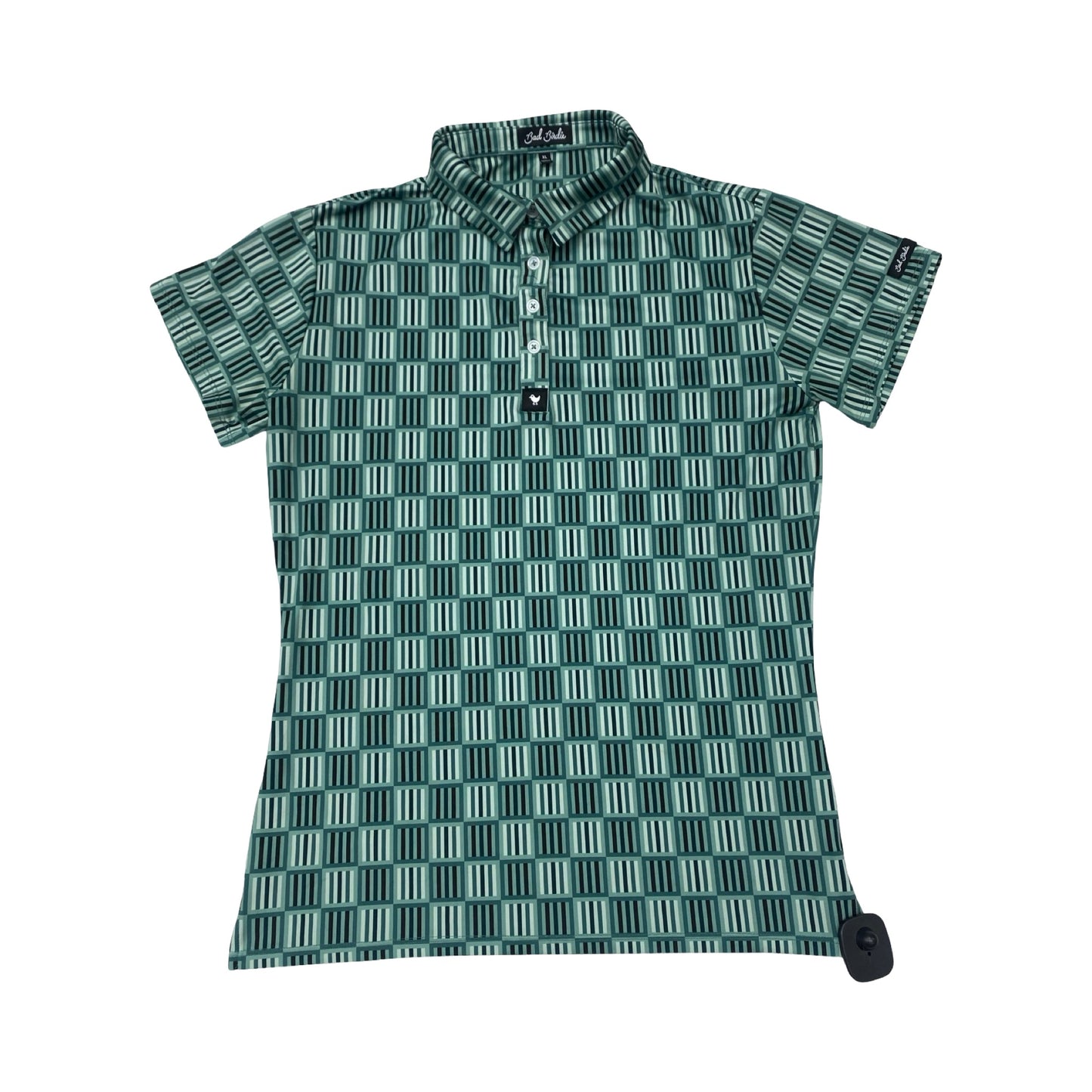Athletic Top Ss By Bad Birdie In Striped Pattern, Size:Xl