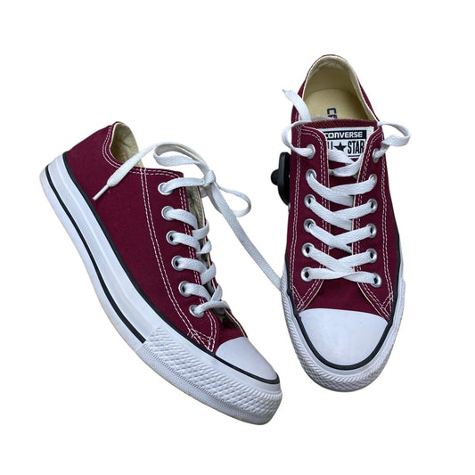 Shoes Sneakers By Converse In Maroon, Size:7.5