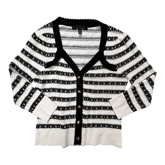 Sweater Cardigan By White House Black Market In Striped Pattern, Size:M