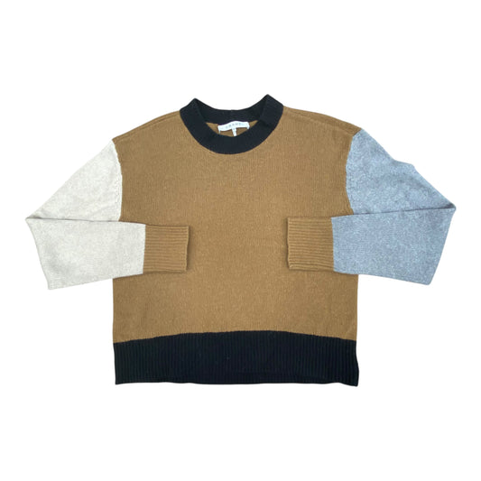 Sweater By Frame In Brown & Grey, Size:S
