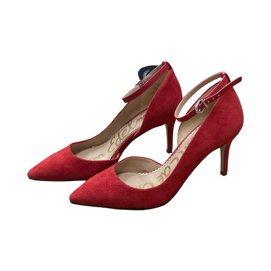 Shoes Heels Stiletto By Sam Edelman In Red, Size:5.5