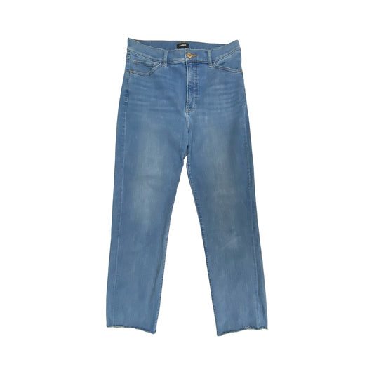 Jeans Straight By Express In Blue Denim, Size:10
