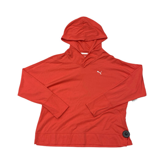 Athletic Top Ls Hoodie By Puma In Pink, Size:Xl