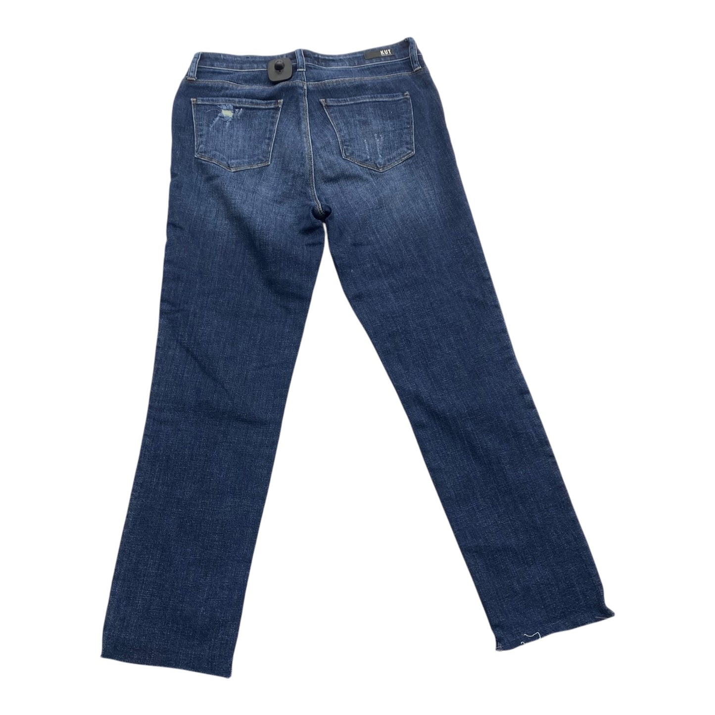 Jeans Straight By Kut In Blue Denim, Size:8