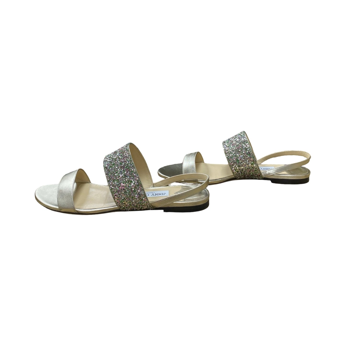 Sandals Luxury Designer By Jimmy Choo In Multi, Size:9