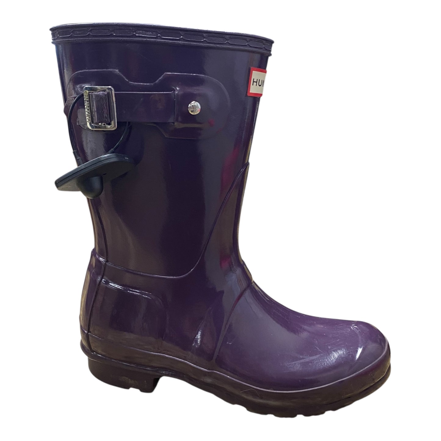 Boots Rain By Hunter In Purple, Size:6