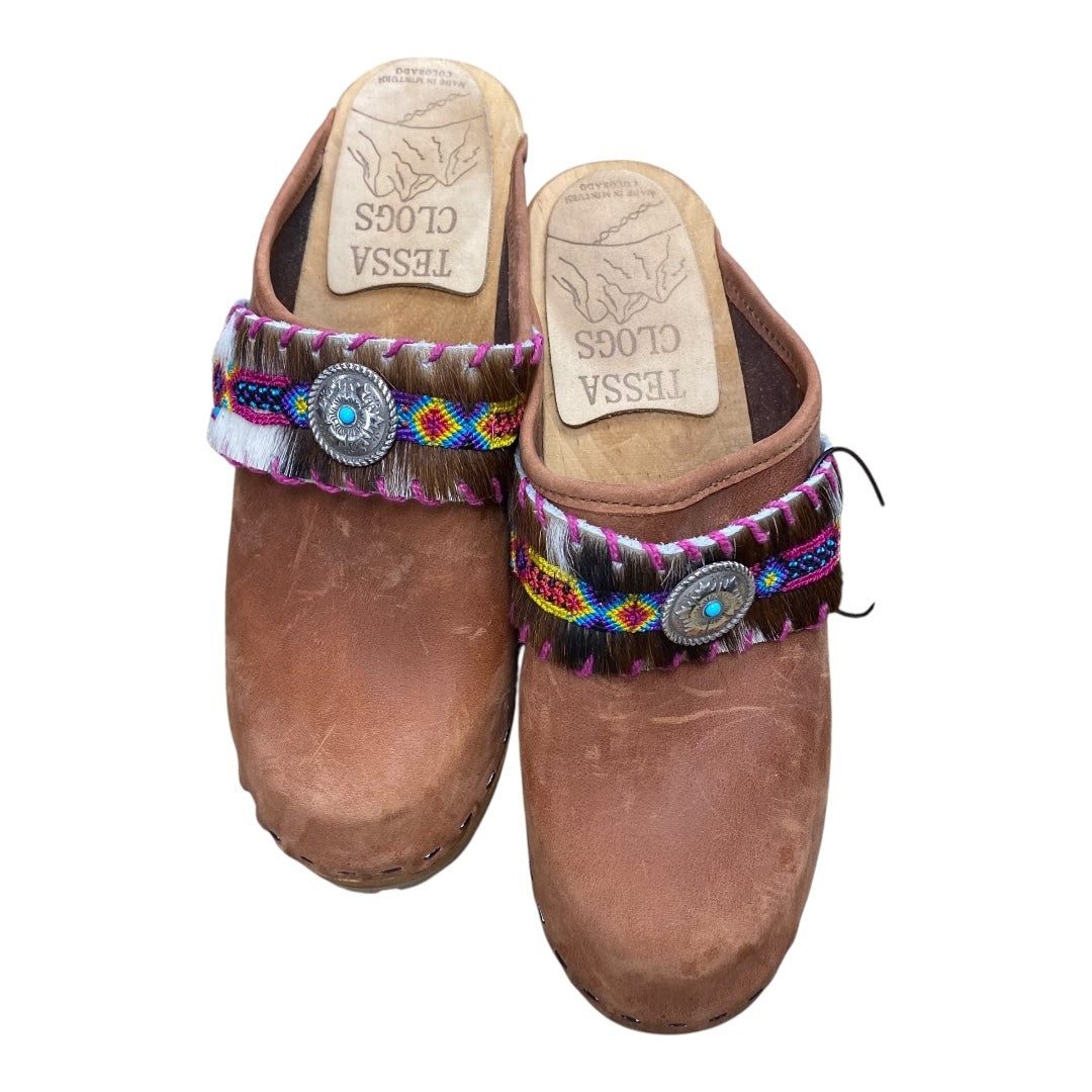 Shoes Heels Block By Cmb In Brown, Size:6.5