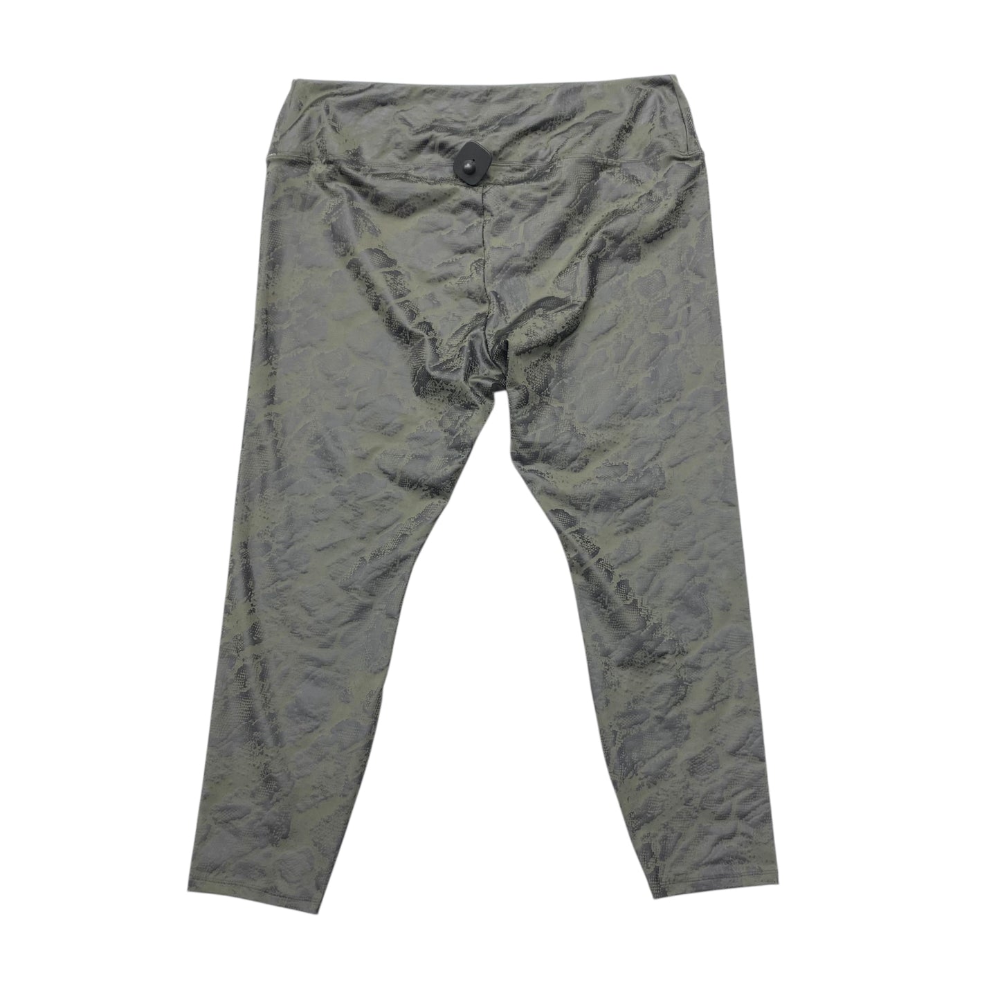 Athletic Leggings By Simply Vera In Snakeskin Print, Size:2X