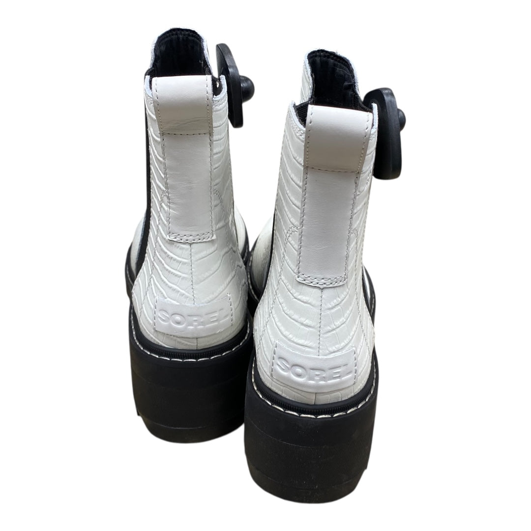 Boots Designer By Sorel In Black & White, Size:10