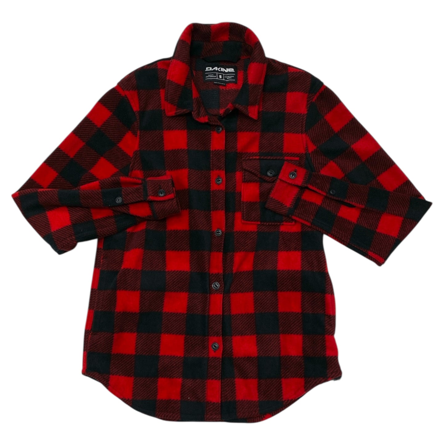 Jacket Shirt By Cmc In Black & Red, Size:S
