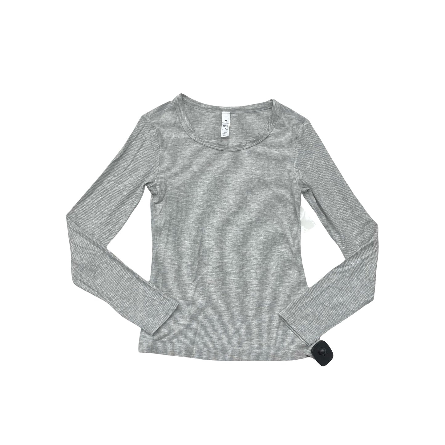 Athletic Top Ls Crewneck By Yogalicious In Grey, Size:S
