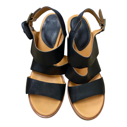 Shoes Heels Block By Kork Ease In Black & Brown, Size:10
