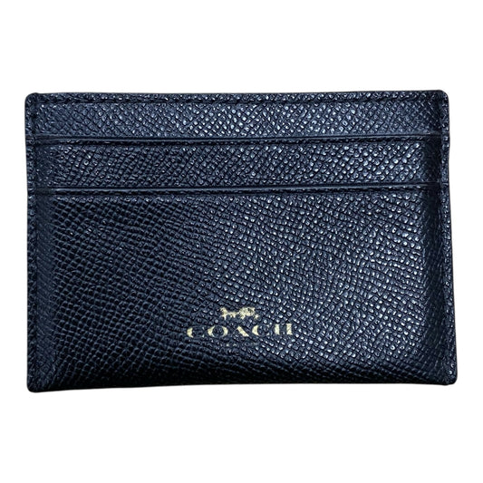 Id/Card Holder Designer By Coach In Black
