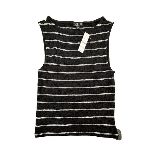 Top Sleeveless By J. Crew In Black & White, Size:S