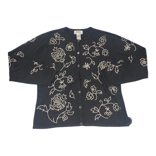 Sweater Cardigan By Talbots In Black, Size:S