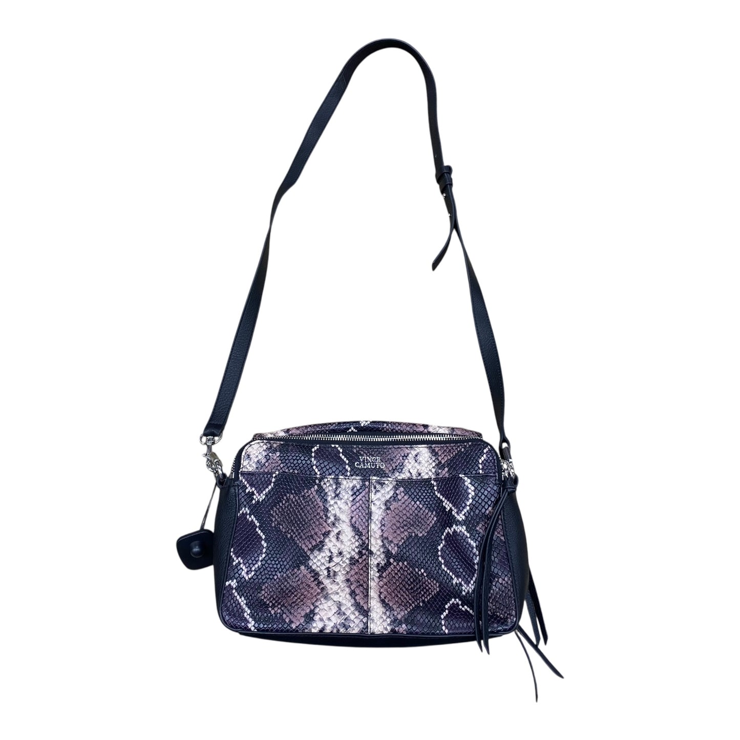 Handbag Leather By Vince Camuto In Animal Print, Size:Medium